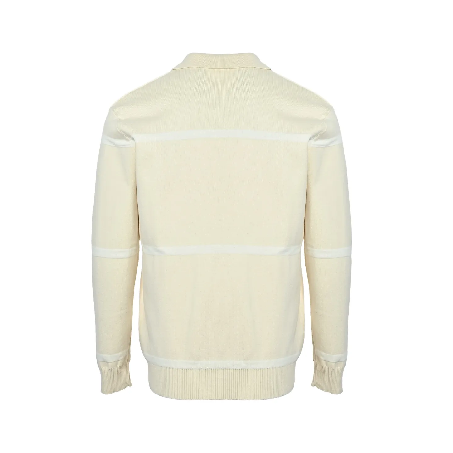 Louis Vuitton/Louis Vuitton leather label color block knitted Polo sweater